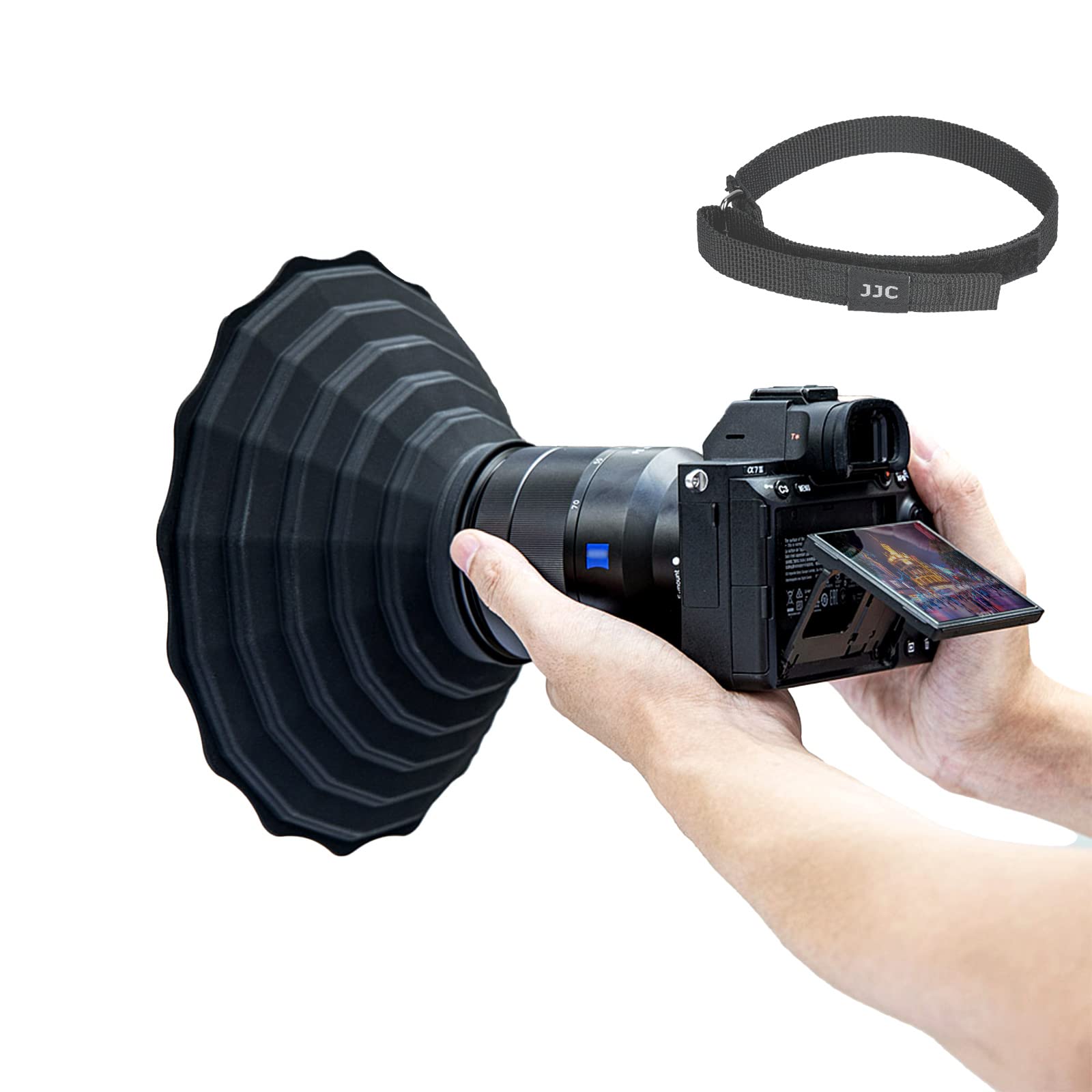 جيه جيه سي Jjc Silicone Lens Hood Anti Reflective Camera Lens Hood For Diameter 73- Lens