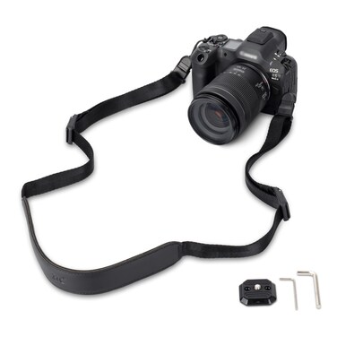 Mirrorless Camera Neck Strap with Quick Release Buckles, Adjustable Shoulder Sling Strap for Sony A7C II A7 IV III A7R V IV ZV1 ZV-E10 Canon EOS R100 R50 M50 M6 Nikon Z30 Z50 Z6 Z7 II &amp; More (Black)