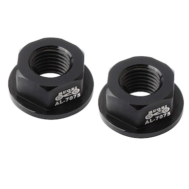 LIOOBO Child Balance Bike Sliding Bicycle Flower Drum Nut M8 Flange Front Wheel Rear Wheel Screw Cap Aluminum Alloy Black