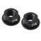 LIOOBO Child Balance Bike Sliding Bicycle Flower Drum Nut M8 Flange Front Wheel Rear Wheel Screw Cap Aluminum Alloy Black