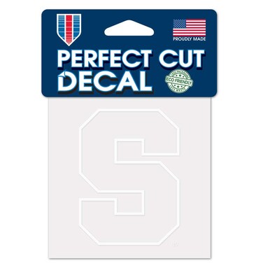 NCAA Syracuse Orange 4x4 Perfect Cut White Decal, One Size, Team Color