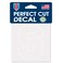 NCAA Syracuse Orange 4x4 Perfect Cut White Decal, One Size, Team Color