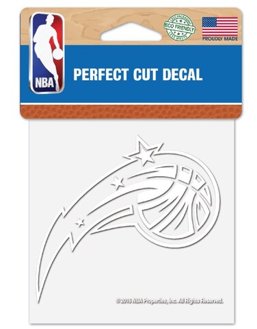WinCraft NBA Orlando Magic 4"x4" inch White Decal Sticker