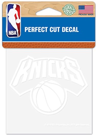 NBA New York Knicks Logo 4" x 4" inch Outdoor White Decal