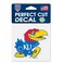Kansas Jayhawks WinCraft 4" x 4" Color Perfect Cut Decal