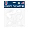 WinCraft NCAA University of Maryland Terrapins 6 x 6 inch White Decal
