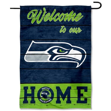 WinCraft Seattle Seahawks Welcome Home Decorative Garden Flag Double Sided Banner