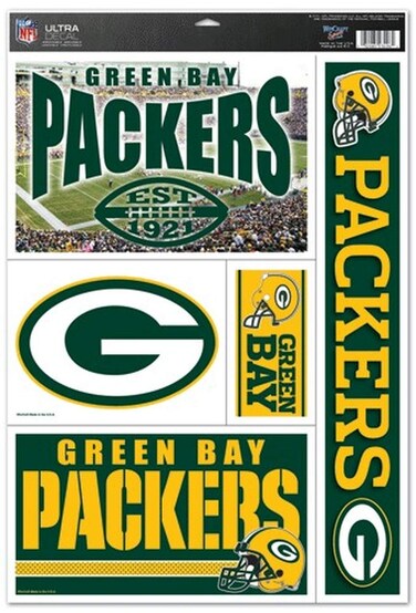 Wincraft NFL Green Bay Packers 03734012 Multi Use Decal, 11" x 17