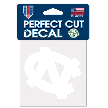 Wincraft NCAA North Carolina Tar Heels 4x4 Perfect Cut White Decal, One Size, Team Color