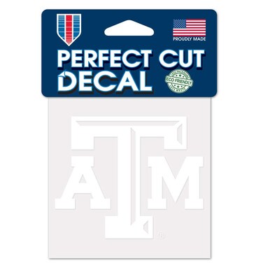 Wincraft NCAA Texas A&amp;M Aggies 4x4 Perfect Cut White Decal, One Size, Team Color