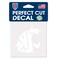 WinCraft NCAA Washington State Cougars Decal4x4 Perfect Cut White Decal, Team Colors, One Size
