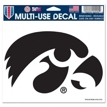 Wincraft NCAA University of Iowa 20232041 Multi-Use Colored Decal, 5" x 6
