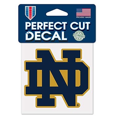 Wincraft NCAA Notre Dame Fighting Irish 4x4 Perfect Cut Color Decal, Team Colors, One Size