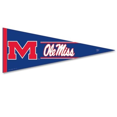 WinCraft NCAA 64782012 University of Mississippi Premium Pennant, 12" X 30
