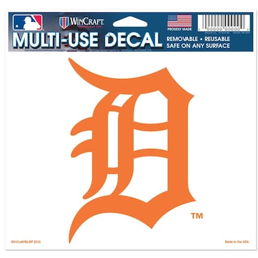 Wincraft MLB Detroit Tigers 90236010 Multi-Use Colored Decal, 5" x 6