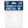 Wincraft NCAA Florida State Seminoles 4x4 Perfect Cut White Decal, One Size, Team Color