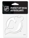 NHL New Jersey Devils 4"x4" inch White Decal Sticker