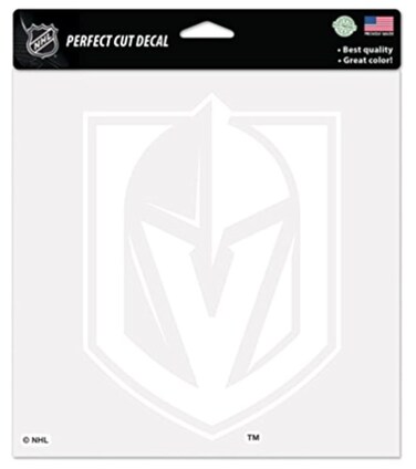 NHL Las Vegas Golden Knights Logo 4" x 4" inch Outdoor White Decal
