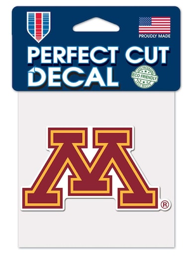 WinCraft NCAA University Minnesota Golden Gophers Logo 4" x 4" Inch Outdoor Color Decal