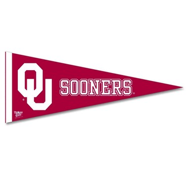 Wincraft Oklahoma Sooners Crimson 12'' x 30'' Premium Felt Pennant