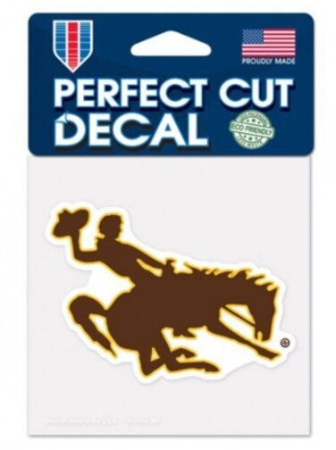 NCAA University of Wyoming Cowboys Logo 4" x 4" inch Outdoor Color Decal