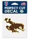 NCAA University of Wyoming Cowboys Logo 4" x 4" inch Outdoor Color Decal