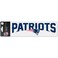 WinCraft New England Patriots 3" x 10" Logo &amp; Name Perfect Cut Decal