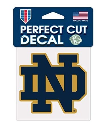 NCAA University Notre Dame Fighting Irish Logo 4" x 4" inch Outdoor Color Decal