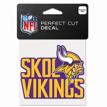 WinCraft Minnesota Vikings Slogan Perfect Cut Color Decal 4" x 4