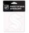 WinCraft NHL Seattle Kraken Logo 4" x 4" inch Outdoor White Vinyl Decal