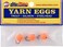 Atlas Mike's Yarn Salmon Fishing Bait Holder Eggs (Pack of 3 Size 4), Orange