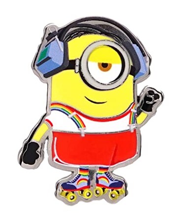 Universal Minions Stuart ON ROLLAR Skates Enamel PIN