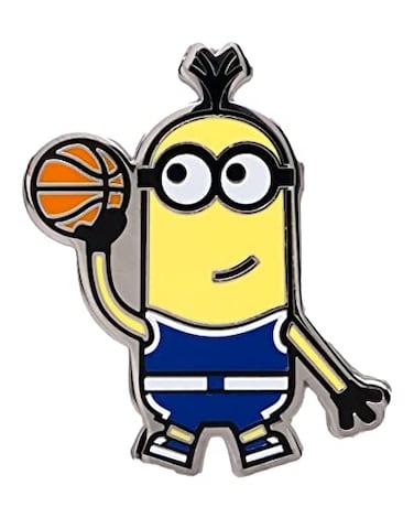 Universal Minions Kevin Playing Basketball Enamel PIN