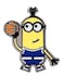 Universal Minions Kevin Playing Basketball Enamel PIN