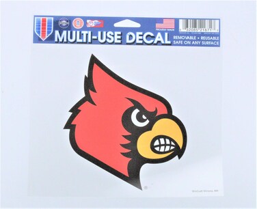 Wincraft NCAA University of Louisville Multi-Use Colored Decal, 5" x 6