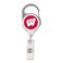 NCAA University of Wisconsin Retractable 2S Prem Badge Holders, Black