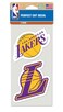 Wincraft NBA Los Angeles Lakers Perfect Cut Decal (Set of 2), 4" x 4
