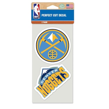 Wincraft NBA Denver Nuggets 48688011 Perfect Cut Decal (Set of 2), 4" x 4