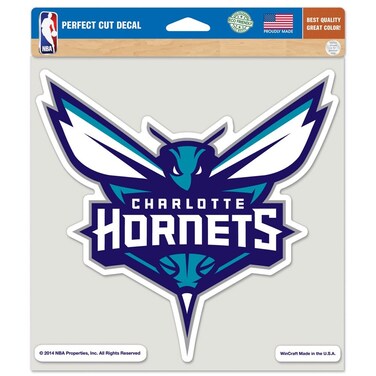 Charlotte Hornets Official NBA 8"x8" Die Cut Car Decal by Wincraft