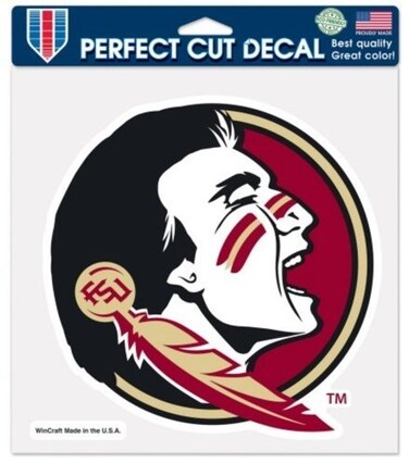 NCAA Official Florida State University Seminoles 8 x 8 Perfect Cut Decal