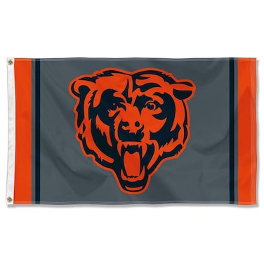 WinCraft Chicago Bears Blackout Sideline Flag Outdoor Indoor 3x5 Foot Banner
