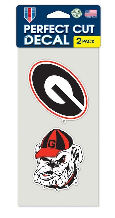 WinCraft Georgia Bulldogs Set of 2 Die Cut Decals