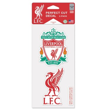 WinCraft Liverpool FC Die Cut Set Of Two 4x4 Decals