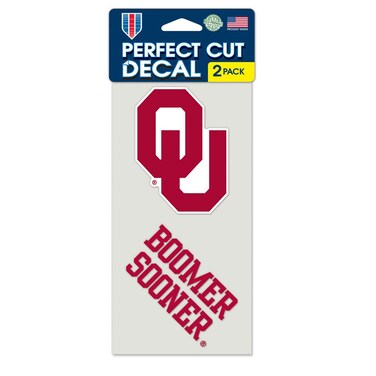 WinCraft Oklahoma Sooners Set of 2 Die Cut Decals