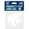 NCAA Kansas State Wildcats Decal4x4 Perfect Cut White Decal, Team Colors, One Size