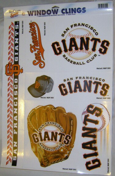 Wincraft MLB San Francisco Giants 08914051 Multi Use Decal, 11" x 17