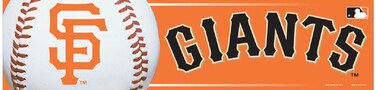 MLB San Francisco Giants Bumper Sticker, Team Color, One Size