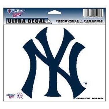 Wincraft MLB New York Yankees 14425031 Multi-Use Colored Decal, 5" x 6