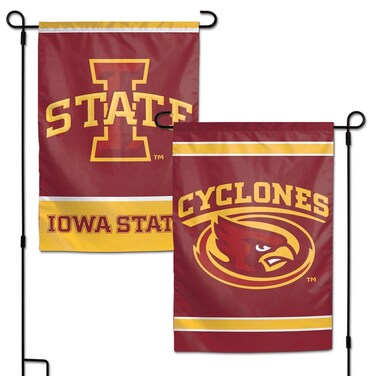 WinCraft NCAA Iowa State Cyclones Garden Flag, 12"x18", 2-Sided, Team Color