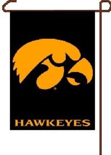 Wincraft NCAA Iowa Hawkeyes Garden Flag, 12.5"x18", 2-Sided, Team Color